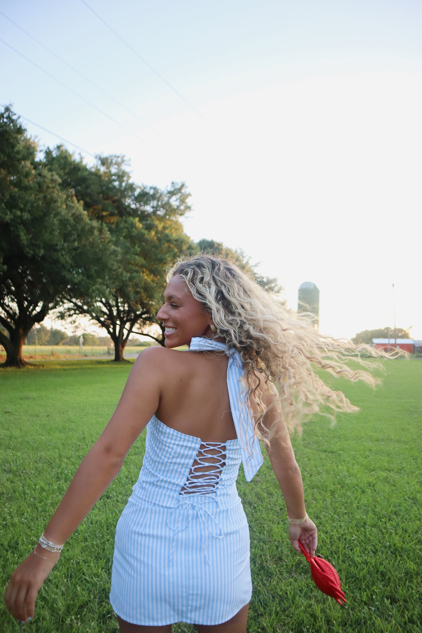 Boardwalk Set- Sky Blue Striped