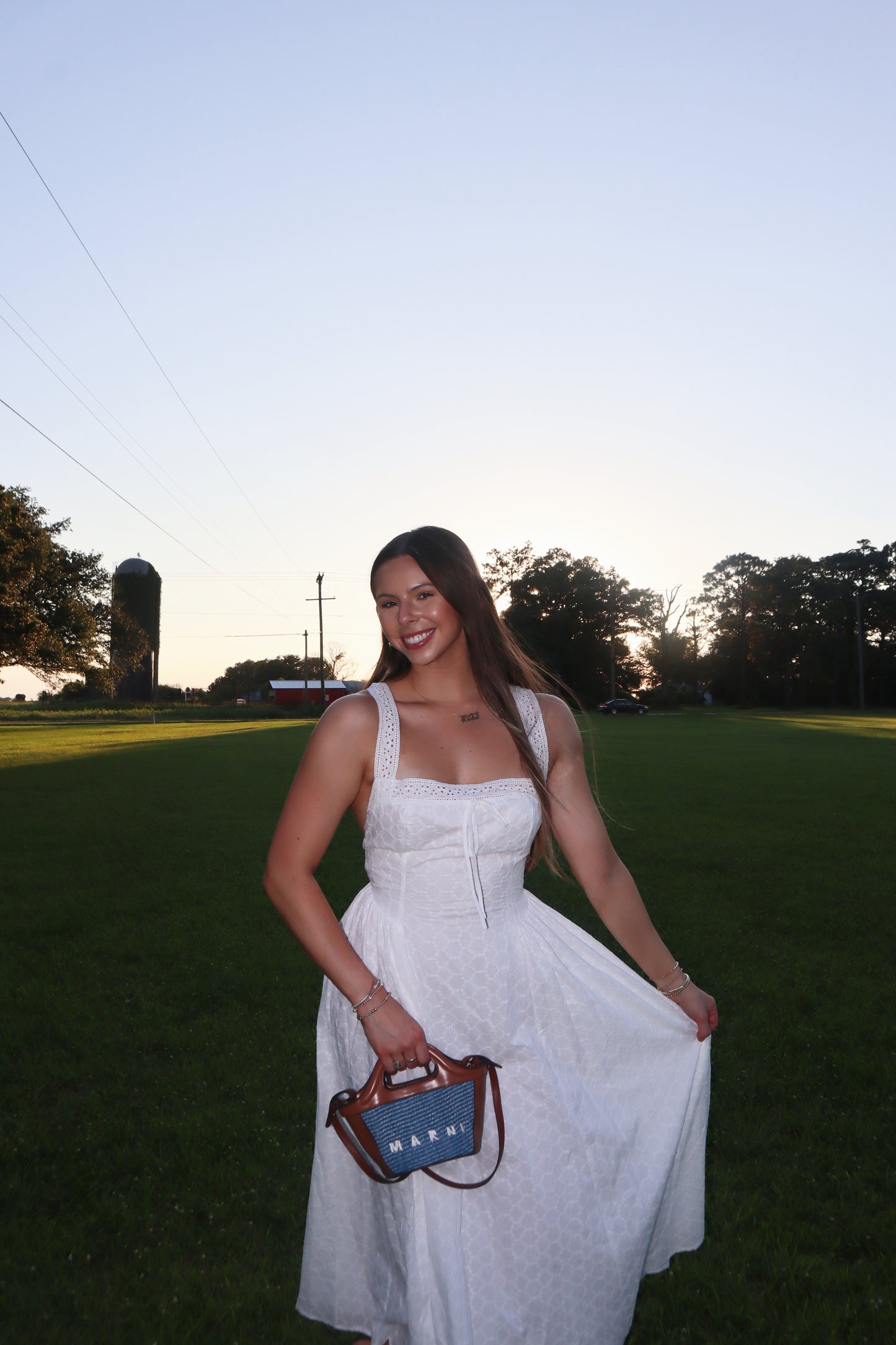Bluebell Maxi Dress- White Eyelet